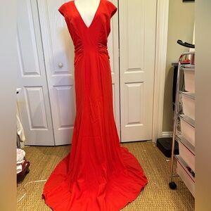 Elegant Red Evening Gown